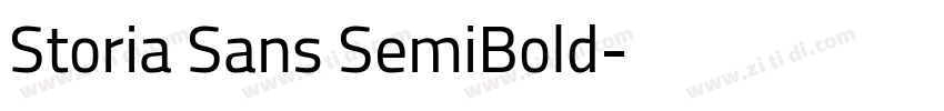 Storia Sans SemiBold字体转换